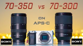 Sony 70350 vs Sony 70300 on APSC  Which Zoom lens is better 🤔  Image amp Video comparison  4K [upl. by Sayette]