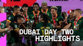 South Africa make it FIVE in a row  Dubai HSBC SVNS Day Two Mens Highlights [upl. by Aileahcim62]