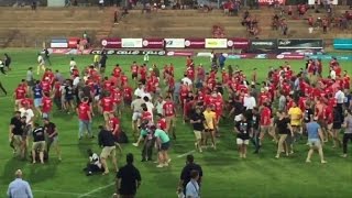 Black South Africans beaten after university rugby protest [upl. by Oinolopa]