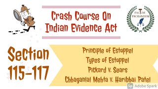 Section 115117 of Indian Evidence Act 1872  Principle of Estoppel [upl. by Ponce]