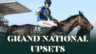 4 OF THE BIGGEST GRAND NATIONAL UPSETS AT AINTREE RACECOURSE [upl. by Ardnuat]