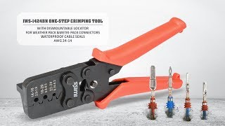 IWISS IWS 1424BN WEATHER PACK METRI PACK CRIMPING TOOL [upl. by Krenn]