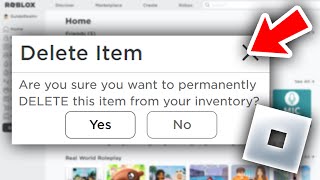 How To Delete Items From Inventory On Roblox  Full Guide [upl. by Notpmah]