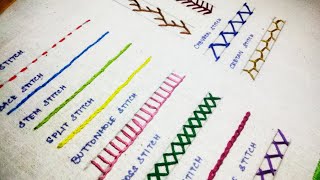 15 Basic Hand Embroidery Stitches Sampler for Absolute Beginners [upl. by Fante601]