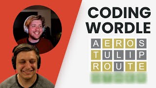 Coding Interview Training  Building Wordle in React [upl. by Ieso]