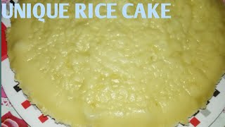 HOW TO MAKE UNIQUE RICE CAKEWITHOUT OVENSIMPLE HOME MADE [upl. by Buerger]