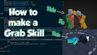 Roblox Grab Skill Tutorial  Roblox Studio Giveaway [upl. by Ecinuahs]