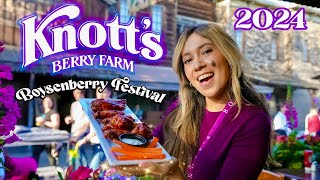 Knotts Boysenberry Festival Foodie Guide 2024 [upl. by Annaillil]