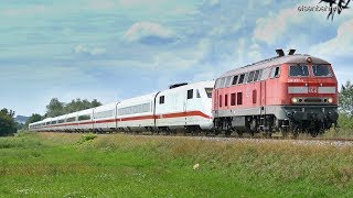 Eisenbahn Verkehr in die Schweiz wird über die Nebenbahn geschleppt wegen Sperrung Rheintalbahn [upl. by Gonroff811]