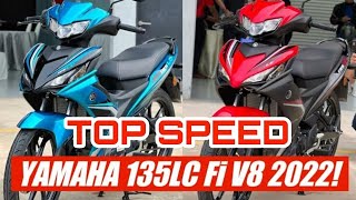 YAMAHA LC135 Fi V8  TOP SPEED BERAPA DAPAT [upl. by Esinrahc183]