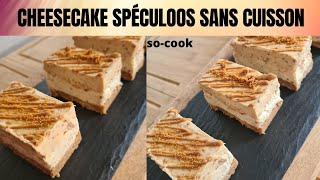 Recette de Cheesecake Spéculoos sans cuisson [upl. by Teerpnam]