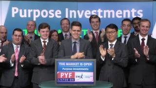 Purpose Investments TSXPYF opens Toronto Stock Exchange January 19 2016 [upl. by Katy31]