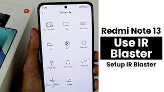 How to Use IR Blaster In Redmi Note 13  Setup IR Blaster [upl. by Starlin491]