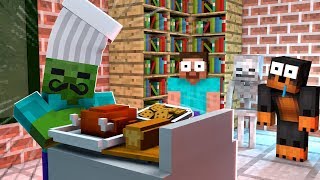 Monster School COOKING CHALLENGE  Minecraft Animation [upl. by Tirma393]