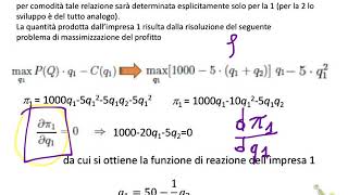 ELS18Oligopolio Cournot mediante esercizio [upl. by Aicilihp]