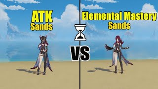 Chasca EM Sands vs ATK Sands  Genshin impact [upl. by Atoel914]