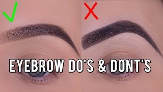 EYEBROW Dos and Donts  EASY Tips that will help you [upl. by Novy]