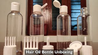 Hair Oil Bottle Unboxing  Unboxing hair Product  Comb Hair Oil Bottle  Elegant Tamil Beauty Tips [upl. by Nywde359]