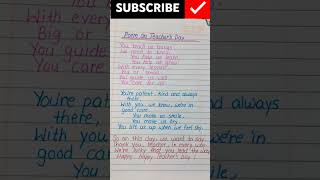 Poem On Teachers Day in English  Teachers Day Poem shorts poem poemonteachersday teachersday [upl. by Redman]