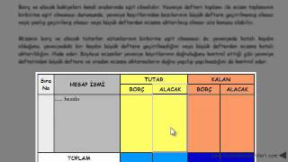 mizanın düzenlenmesi [upl. by Bary]