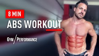 8 Minute ABS WORKOUT To Follow Along [upl. by Imer]