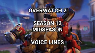 Overwatch 2 Season 12 Midseason Voice Lines World of Warcraft Collab New Frontiers OW2 [upl. by Everest75]