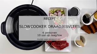 Recept slowcooker draadjesvlees  NLBE  Plezierindekeukennl [upl. by Anairad680]