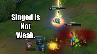 CDR build continues Teemo vs Singed Full Match [upl. by Kingsly]