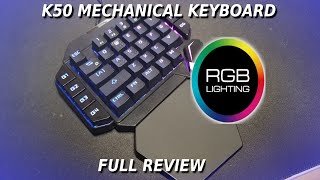 K50 One Handed Mechanical Keyboard Full Review [upl. by Arok243]