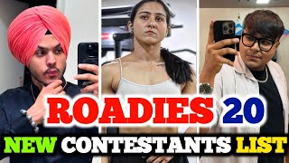 Mtv Roadies 20 New Contestants List [upl. by Zailer]