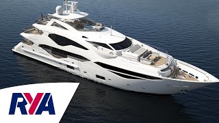 Sunseeker 131 Luxury Super TriDeck Yacht Boat Tour  London Boat Show 2016 [upl. by Redman]