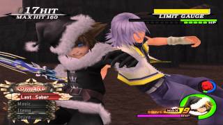 PCSX2 Kingdom Hearts II Final Mix Hacked Battle Sora Riku and The King vs Larxene 1080p [upl. by Cathrin284]