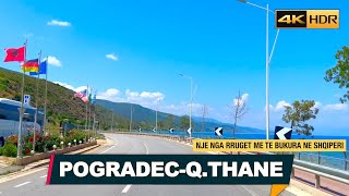 NJE NGA RRUGET ME TE BUKURA NE SHQIPERI  POGRADEC  QAF THANE DRIVING REALTIME Nr1ã€4K HDRã€‘ [upl. by Aisac136]