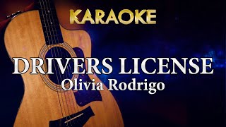 Olivia Rodrigo  drivers license Karaoke Acoustic Guitar [upl. by Dibrin]