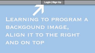 Learning HTML Adding background image within a div and other cool stuff [upl. by Zarger753]