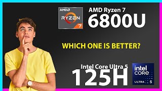 AMD Ryzen 7 6800U vs INTEL Core Ultra 5 125H Technical Comparison [upl. by Airdnekal]