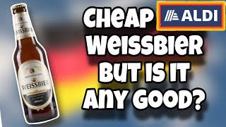 Is CHEAP ALDI Weissbier Any Good  Rheinbacher Weissbier  German Beer  Weißbier [upl. by Saenihp]