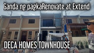 DECA HOMES TALOMO  TOWNHOUSE ANG GANDA NG RENOVATION AND EXTENSION [upl. by Edveh]