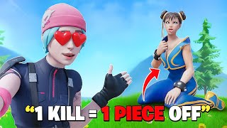 1 KILL  1 PIECE OF CLOTHING 6 SUS FORTNITE GAMEPLAY [upl. by Joachim631]