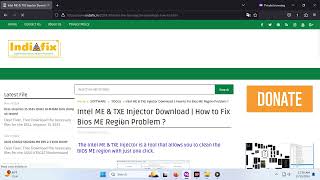 Intel ME amp TXE Injector free Download  How to Fix Bios ME Region Problem  intel [upl. by Amitarp]