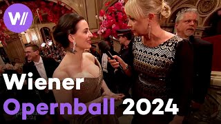 Wiener Opernball 2024  Teil I  Ankunft der Gäste [upl. by Carolynn]