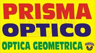 PRISMA ÓPTICO EN ÓPTICA GEOMÉTRICA EJERCICIO RESUELTO [upl. by Oileduab396]