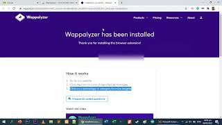 تثبيت إضافة كروم Wappalyzer  لمعرفة التقنيات المستخدمة في بناء المواقع [upl. by Hsitirb]