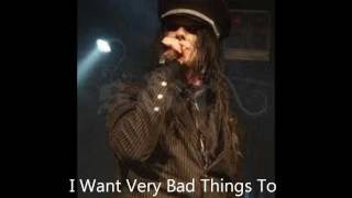 Wednesday 13  Bad Things LYRICS [upl. by Janka]