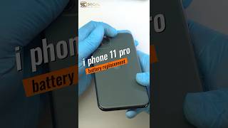 iPhone 11 Pro battery replacement 👍🏻✨⚡️📲 socialcell smartphone phonerepair repair [upl. by Flora]