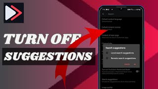 How To Turn Off Youtube Search Suggestions on youtube revanced [upl. by Lletnahs]