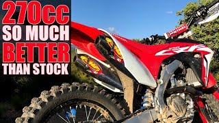 Dialed in Honda CRF250RX big bore mapping full FMF  what a difference [upl. by Anayi]