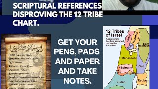 Scriptural references disproving the 12 tribe chart [upl. by Henrieta]