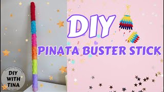 🪅🪄 DIY piñata buster stick  DIY piñata stick  How to make piñata buster stick [upl. by Trofmoc740]