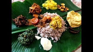 Full Vegetarian Meal On Banana Leaf Recipe In Sri Lankan Style [upl. by Josefina967]